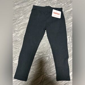 FabKids Classic Black Leggings 3T